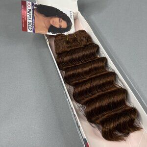 12” SOL Ripple Deep #30 Honey Brown SOL Synthetic Blend Mixed Hair Extensions